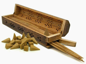 Wood Incense Storage Box